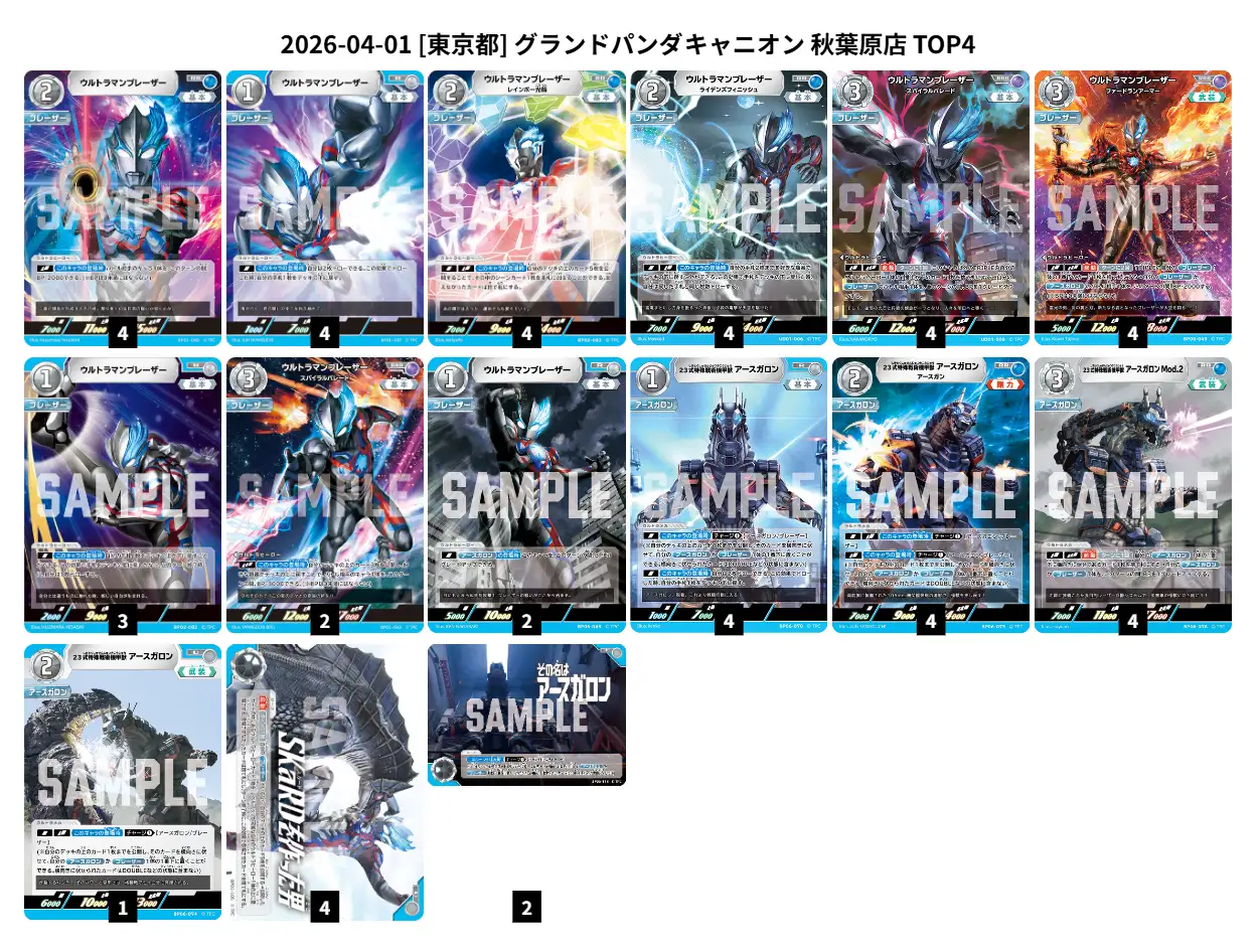 ブレーザーアースガロン デッキレシピ